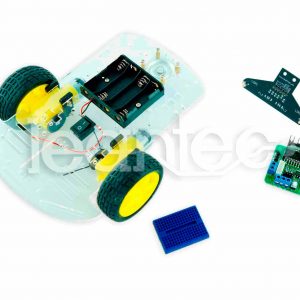 Kit chasis robot 2WD + L298 + LRE-F22 + Protoboard