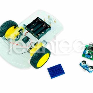 Kit chasis robot 2WD + L298 + HC-SR04 + Protoboard