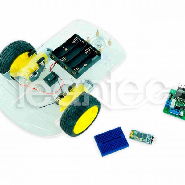 Kit chasis robot 2WD + L298 + Bluetooth + Protoboard