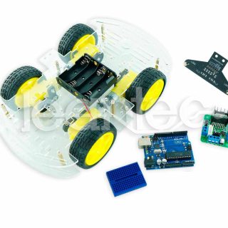 Kit robot de 4 ruedas con sensor LRE-F22.