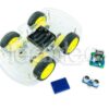 Kit chasis robot 4WD + L298N + HC-SR04 + Protoboard