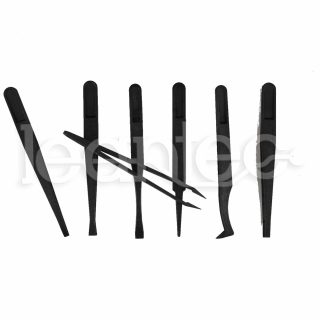 Pinzas de plástico antiestático.