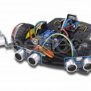 Robot 2WD esquiva objetos con tres sensores