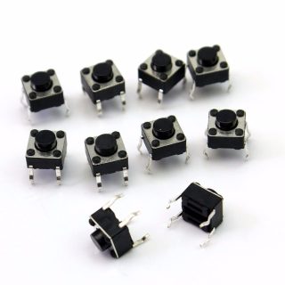 Pulsador Mini pulsador 6x6x5mm PCB tactil