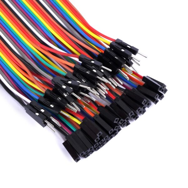 40 CABLES HEMBRA MACHO 20cm jumpers dupont 2,54 arduino
