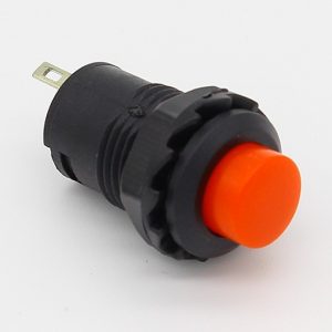 Interruptor ROJO redondo 12mm empotrable boton ON OFF 2 posiciones
