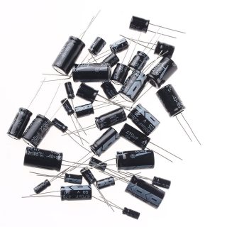Kit 120 CONDENSADORES ELECTROLITICOS 12 VALORES 1 uF-470 uF