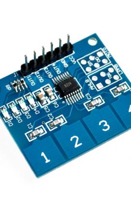 Modulo TTP224 4 canales sensor capacitivo digital tactil arduino