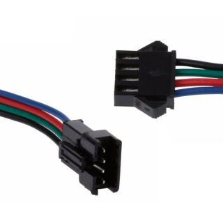 Pareja de Conectores JST SM 4 Pin Macho Hembra 150mm Baterias LIPO NiMh