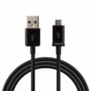 Cable cargador negro para movil Micro USB Carga
