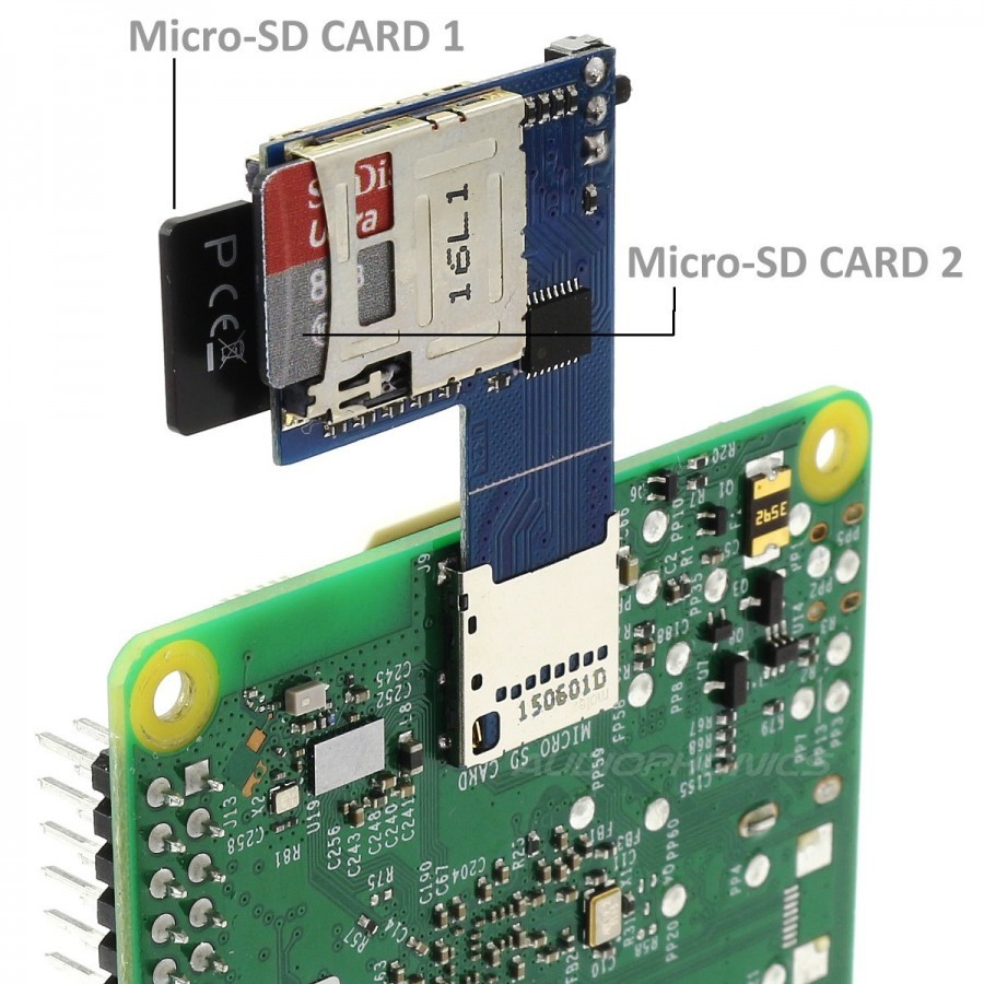 Dual Micro SD 2 en para Raspberry Pi 3 2 B+ | Leantec.ES