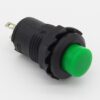 Interruptor VERDE redondo 12mm empotrable boton ON OFF 2 posiciones 12 mm