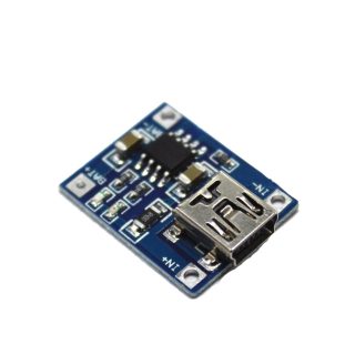 TP4056 1A Modulo cargador de baterias lipo 3.7V via MiniUSB