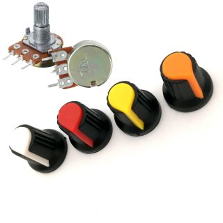 Potenciometro B1K B5K B10K B20K B50K B100K B250K B500K + KNOB PERILLA