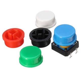 10 Pulsador B3F tecla Omron Electronica Arduino Prototipo 12mm 5 COLORES