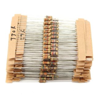 150 Resistencias 3 valores 220 ohm 1 kohm 10 kohm 1% 0,25W 1/4W