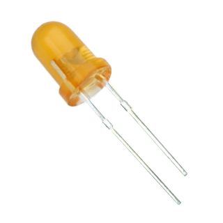 25 LED 5mm NARANJA 20mA