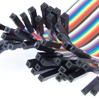 40 CABLES HEMBRA HEMBRA 10cm jumpers dupont 2,54 arduino