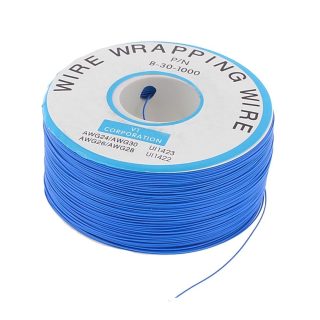 Bobina AWG30 AZUL 300m Cable Hilo WRAPPING