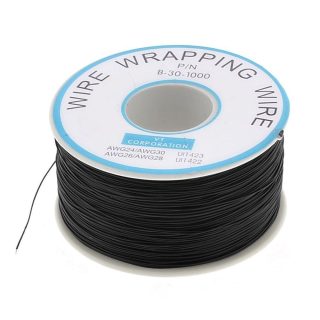 Bobina AWG30 NEGRO 300m Cable Hilo WRAPPING