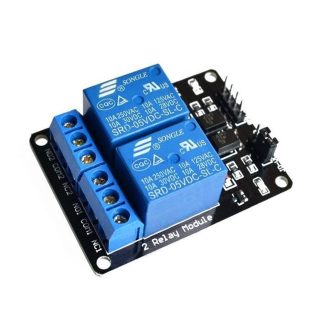 MODULO RELE 5V 10A DE 2 CANALES PARA ARDUINO ARM PIC AVR DSP RELAY RASPBERRY PI