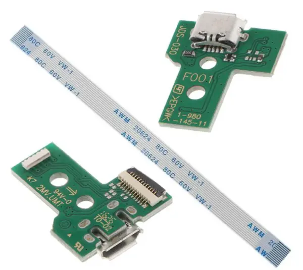 Placa de Carga USB JDS-030 para Mando PS4 (12 Pines)