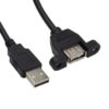 Cable alargador usb 30cm macho hembra montaje panel extensor