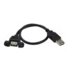 Cable alargador usb 30cm macho hembra montaje panel extensor