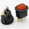 Interruptor ON OFF con luz ROJO Redondo rectangular 20mm SPST 250V 6A