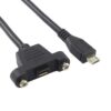 Cable alargador Micro USB 30cm macho hembra montaje panel extensor
