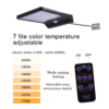 Lampara 48 LED Energía Solar Sensor Movimiento PIR