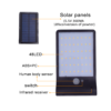 Lampara 48 LED Energía Solar Sensor Movimiento PIR - Imagen 3