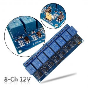 MODULO RELAY RELE 12V 10A DE 8 CANALES