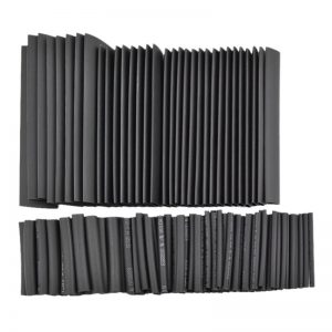 Surtido 127 PIEZAS Tubo Termoretractil de Color negro 7 DIAMETROS