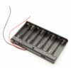 Portapilas 8xAA 12V R6 CON TAPA E INTERRUPTOR