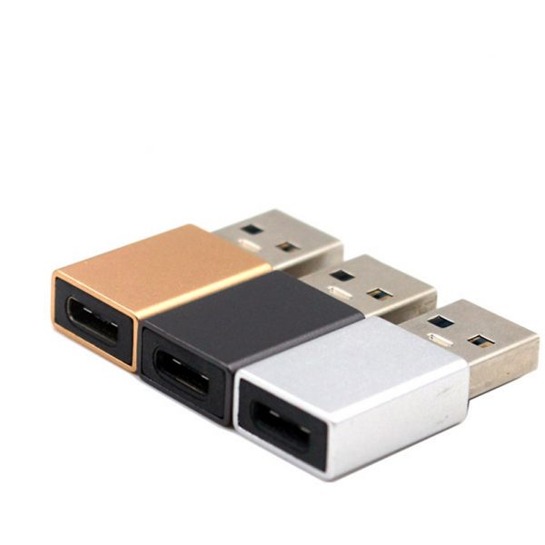 Adaptador USB Tipo C 3.1 a Usb Macho Negro