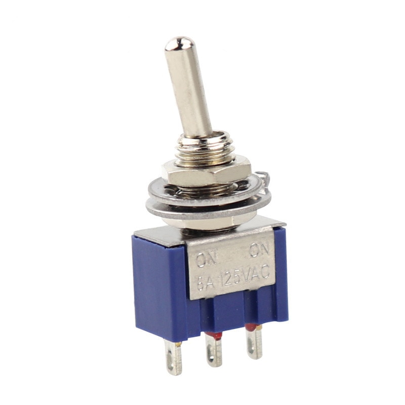 125V 6 pines DPDT On/On 2 Position Mini Interruptor de palanca azul AС 3A/220V For UAE 6A/125-V 6 Pin DPDT On/On 2 Position Mini Toggle Switch Blue 250V 6A X-DREE AC 3A