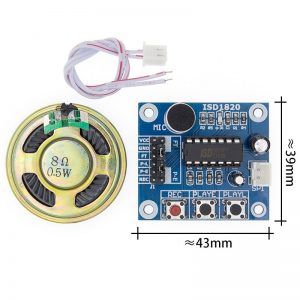ISD1820 Modulo grabador y reproductor de voz con altavoz 3,3v