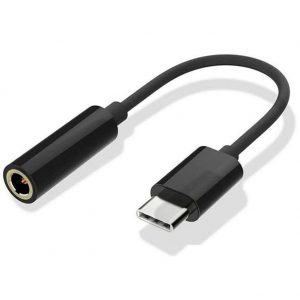 ADAPTADOR USB TIPO C 3.1 A JACK HEMBRA 3.5MM COLOR NEGRO