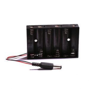 Portapilas  6xAA  6 Pilas LR06 AA conector DC Arduino
