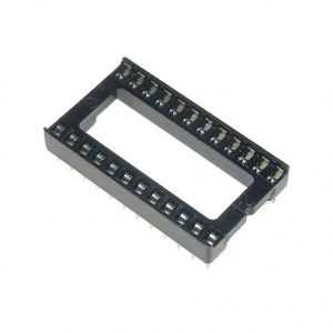 10x Zocalo integrado 24 PINs DIP 24 Socket doble contacto 0,6 "