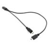 CABLE DE EXTENSION ALARGADOR MICRO USB DUPLICADOR EN 'Y' 1-A-2