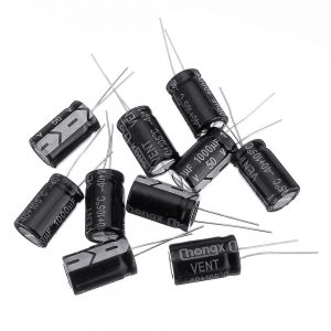 5x Condensador electrolitico 1000uF 50v 105º C 13x20mm
