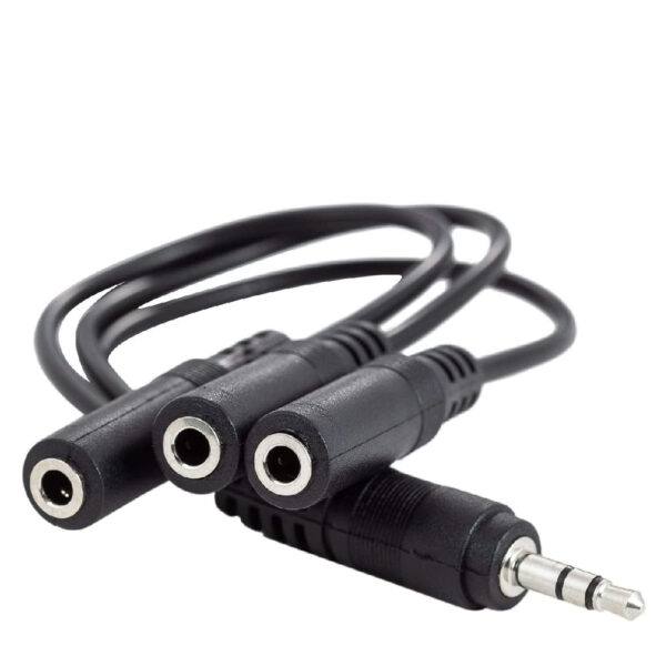 Cable Duplicador Divisor audio auricular Jack 3.5mm Splitter 1 Macho a 3 Hembra