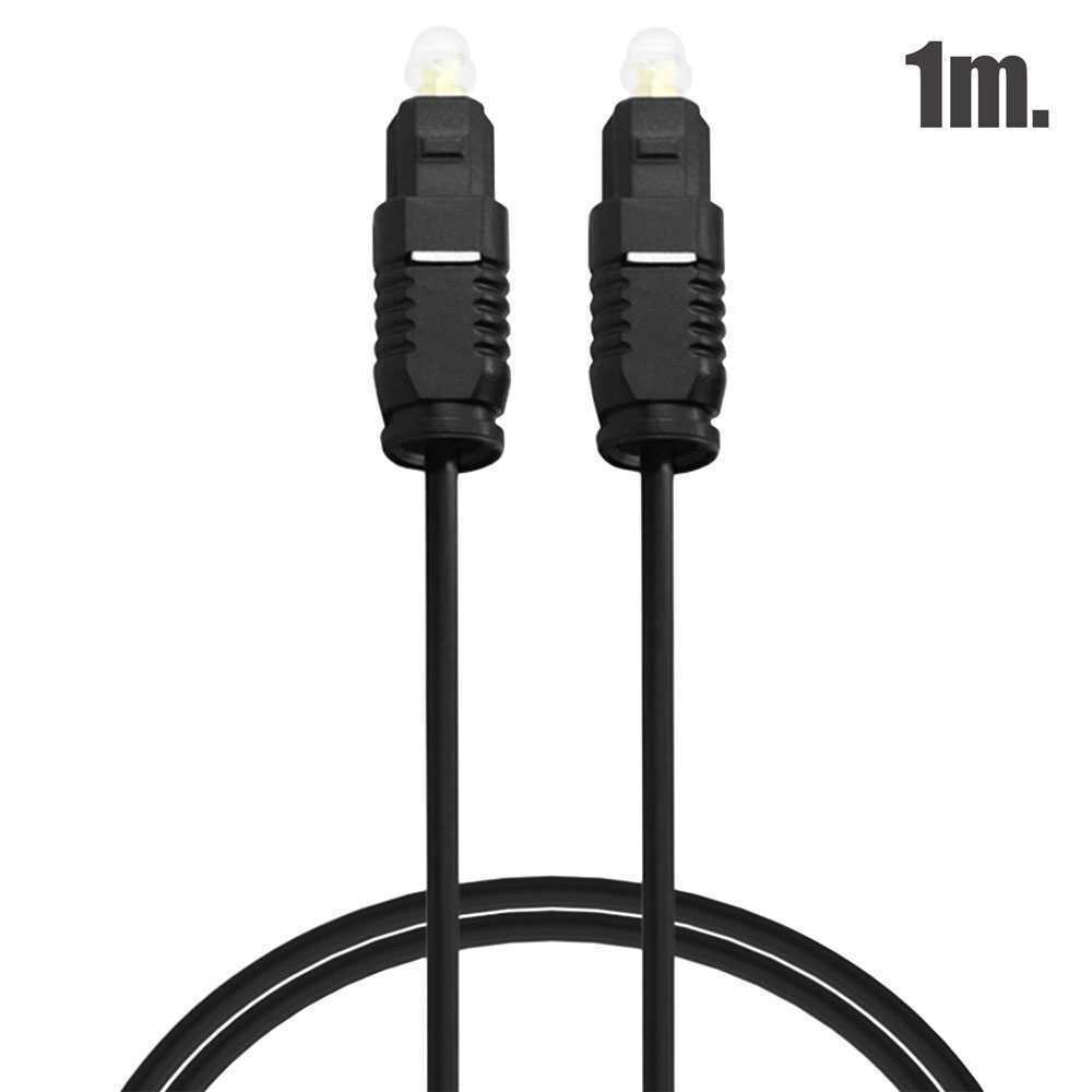Basics - Cable óptico de audio digital Toslink (1 m), para  Televisión, Negro : : Electrónica