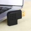 Adaptador HDMI Macho a HDMI Hembra Ángulo 90º Conector 1.4 izquierda