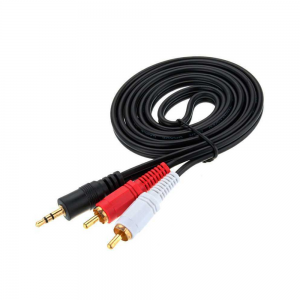 Cable Audio Estereo Mini Jack 3.5mm macho a 2 RCA macho 1,5 Metros MiniJack 2RCA