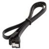 Cable de datos HDD SATA 3.0 6 Gbp/s ACODADO 90º 40 cm NEGRO