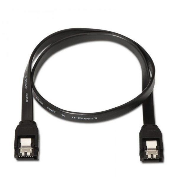 Cable de datos HDD SATA 3.0 6 Gbp/s  40 cm NEGRO