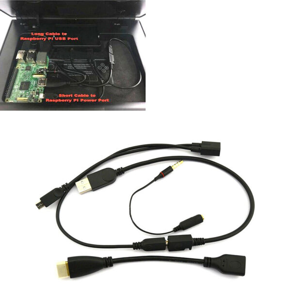 Kit cables Neo Geo X Dock para Raspberry PI Connect NeoGeo X to Raspberry SNK